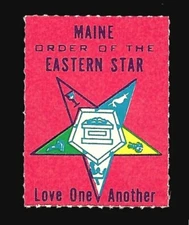 Maine Order Of The Eastern Star Poster Stamp - Love One Another