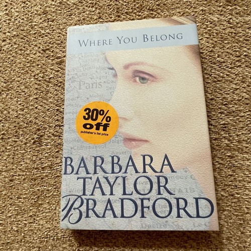 Where You Belong, By Barbara Taylor Bradford, Hardcover - Picture 8 of 8