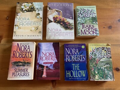 Nora Roberts Novels, Lot Of 7, Paperbacks, English