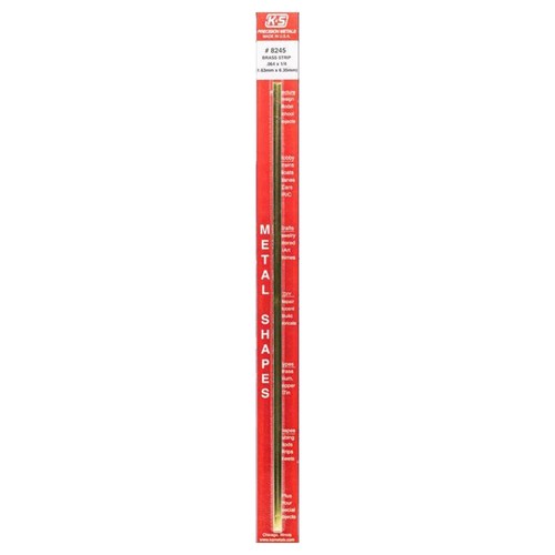 K&S 0.064 in. X 1/4 in. W X 12 in. L Mill Brass Metal Strip (Pack of 5) - Picture 2 of 3