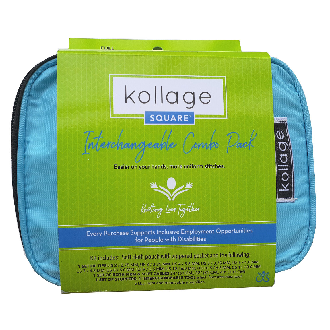 Kollage ::Square® 5" Full Interchangeable Kit:: 11 Pairs, Firm & Soft Cables