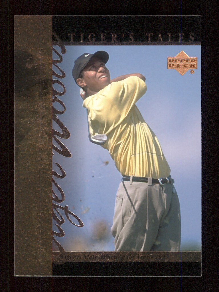 2001 UPPER DECK GOLF TIGER'S TALES #TT16 TIGER WOODS ROOKIE RC