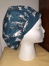 Philadelphia Eagles Medical Surgical Bouffant Scrub Hat SIZE Medium
