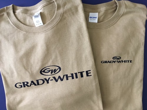 Two Grady White Boat Screen Printed 