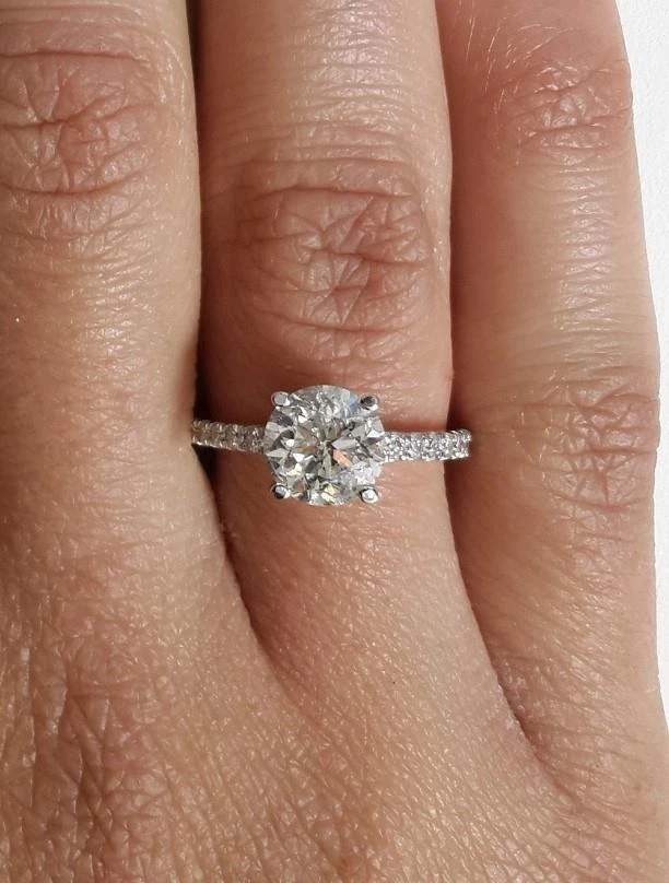 1.75 carat sale round diamond ring