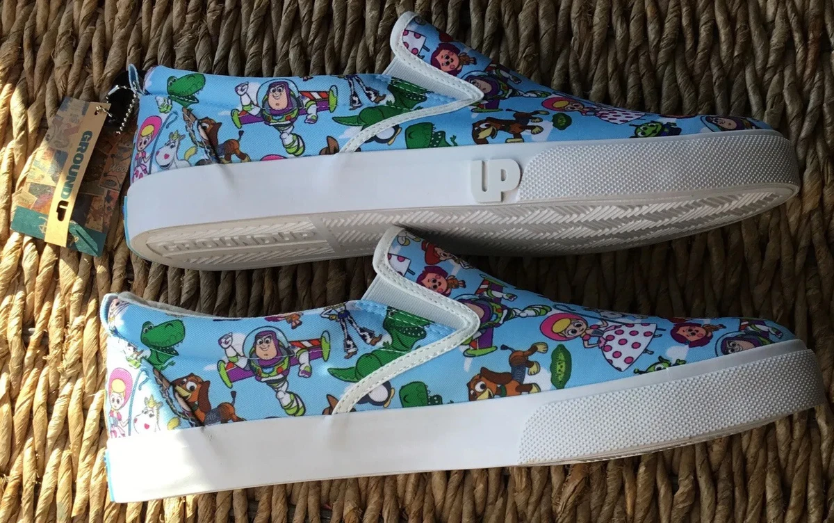 New Disney Pixar Toy Story Slip On Shoes Women s 12 Ground Up New W Box