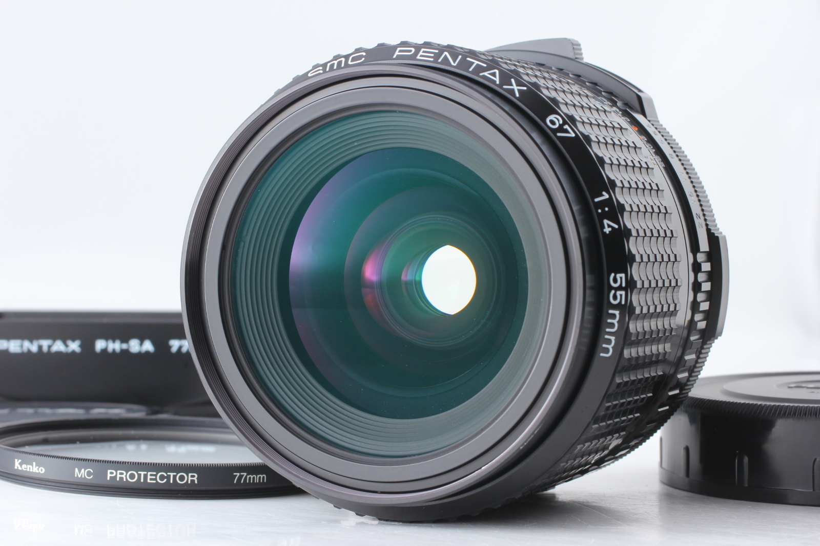 Late [Top Mint / Hood] SMC Pentax 67 55mm f4 Wide Angle Lens 6x7 67II From Japan