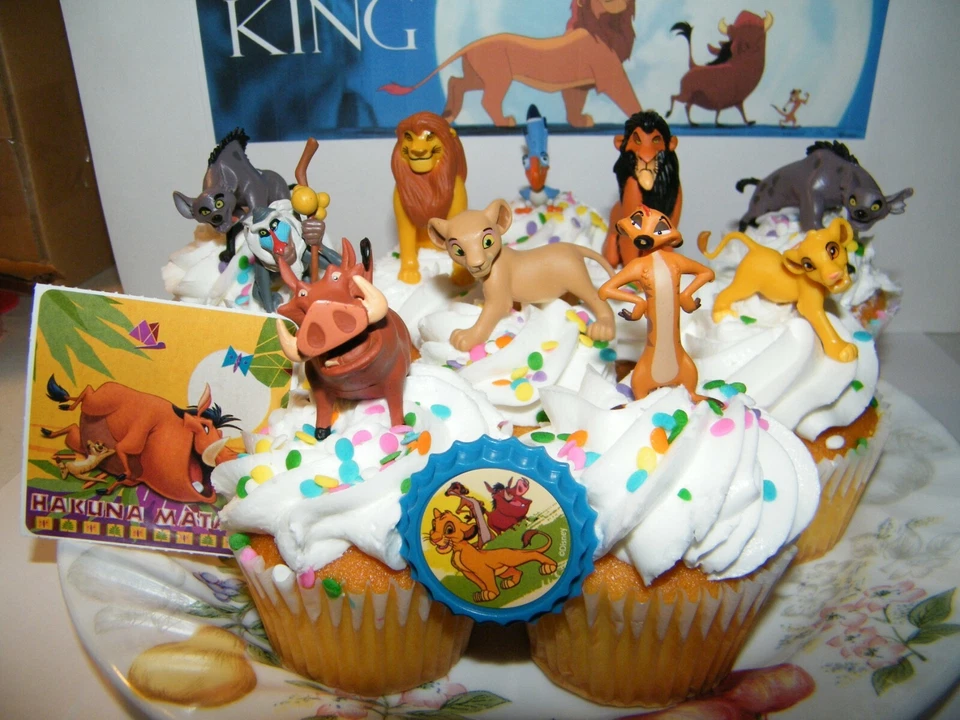 Disney The Lion King Movie Deluxe Cake Toppers Cupcake Decorations Set Of 10 + 2 - Image 2 of 4