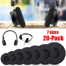 20Pcs Ear Pads Replacement Foam Cushion Sponge Cover Headphone Earphones Headset
