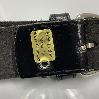 Vintage Echt Leder Leather belt Made in West Germany 80 display picture 2