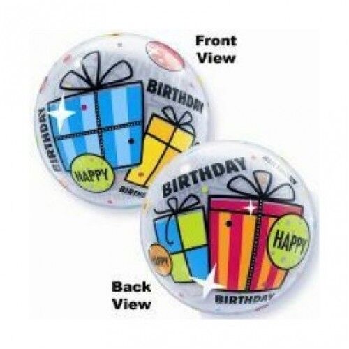 Happy Birthday Bubbles Balloon Fun & Funky Gifts  22" Round  Qualatex - Picture 1 of 4