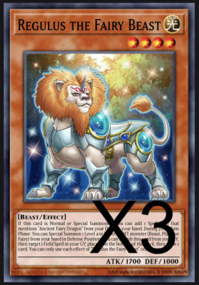 3x Regulus the Fairy Beast ALIN-EN006 1ST NM YUGIOH Alliance Insight