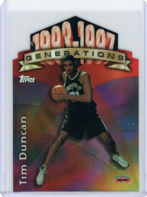 1997-98 Topps - Generations Tim Duncan #G28 Refractor (RC) for
