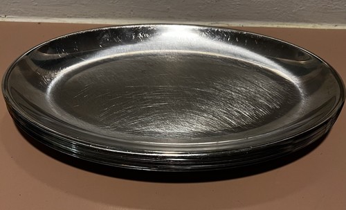 Stainless Steel 18/10 Italy Oval Plates 12”x8” Set Of 9 - Picture 8 of 8