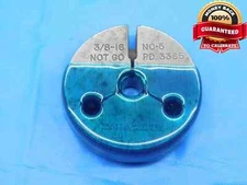 3/8 16 NC 5 THREAD RING GAGE .375 .3750 NO GO ONLY P.D. = .3365 UNC-5 CHECK