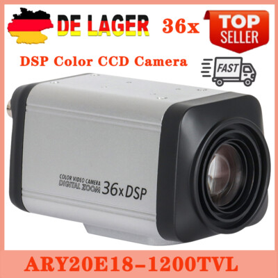 36x optischer Zoom DSP Farb-Box-Kamera Auto-Fokus CCTV 1/4  1200TVL