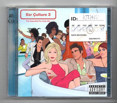 (KH590) Bar Culture 3, The Essential Pre-Club Mix, 36 Tracks - 2002 Doppel CD