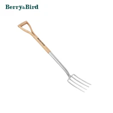 Berry&Bird Gardening Digging Fork 4-Tine Heavy Duty Spading Pitchfork 41'' Fork