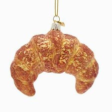 Noble Gems  Croissant Glass Ornament NB1551 w