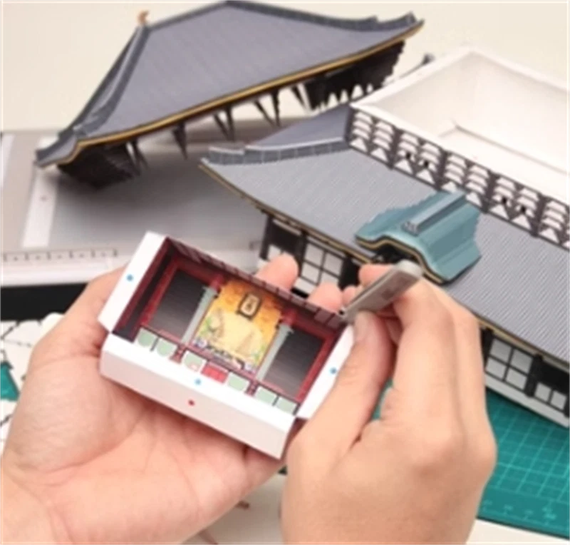 Japan Todaiji Temple Buddha Hall Unassembled DIY 3D Paper Kit Model Gifts - Image 3 of 4
