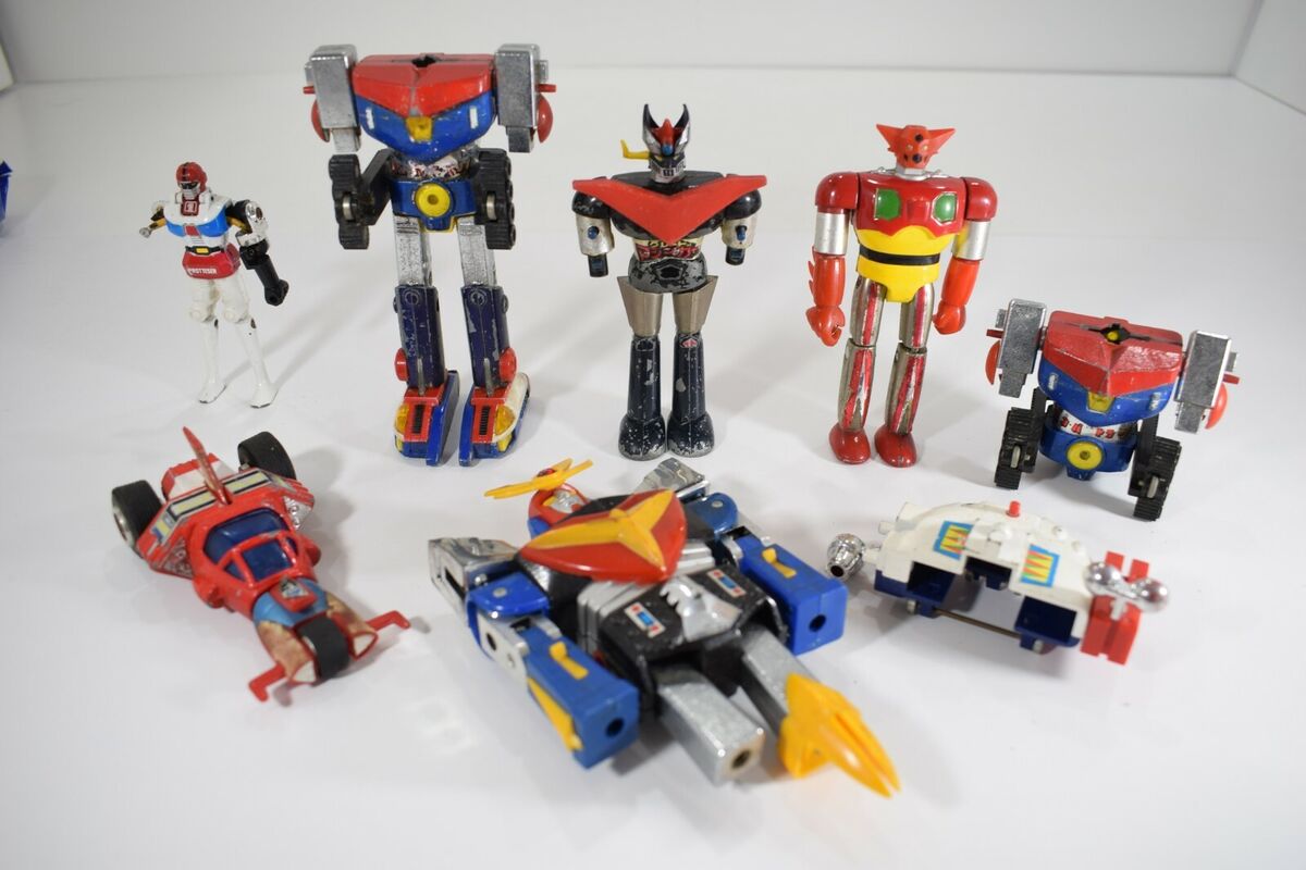 POPY 1970's CHOGOKIN JUNK SET DAITARN 3 COMBATTLER SHOGUN POPY 1970's CHOGOKIN JUNK SET DAITARN 3 COMBATTLER SHOGUN