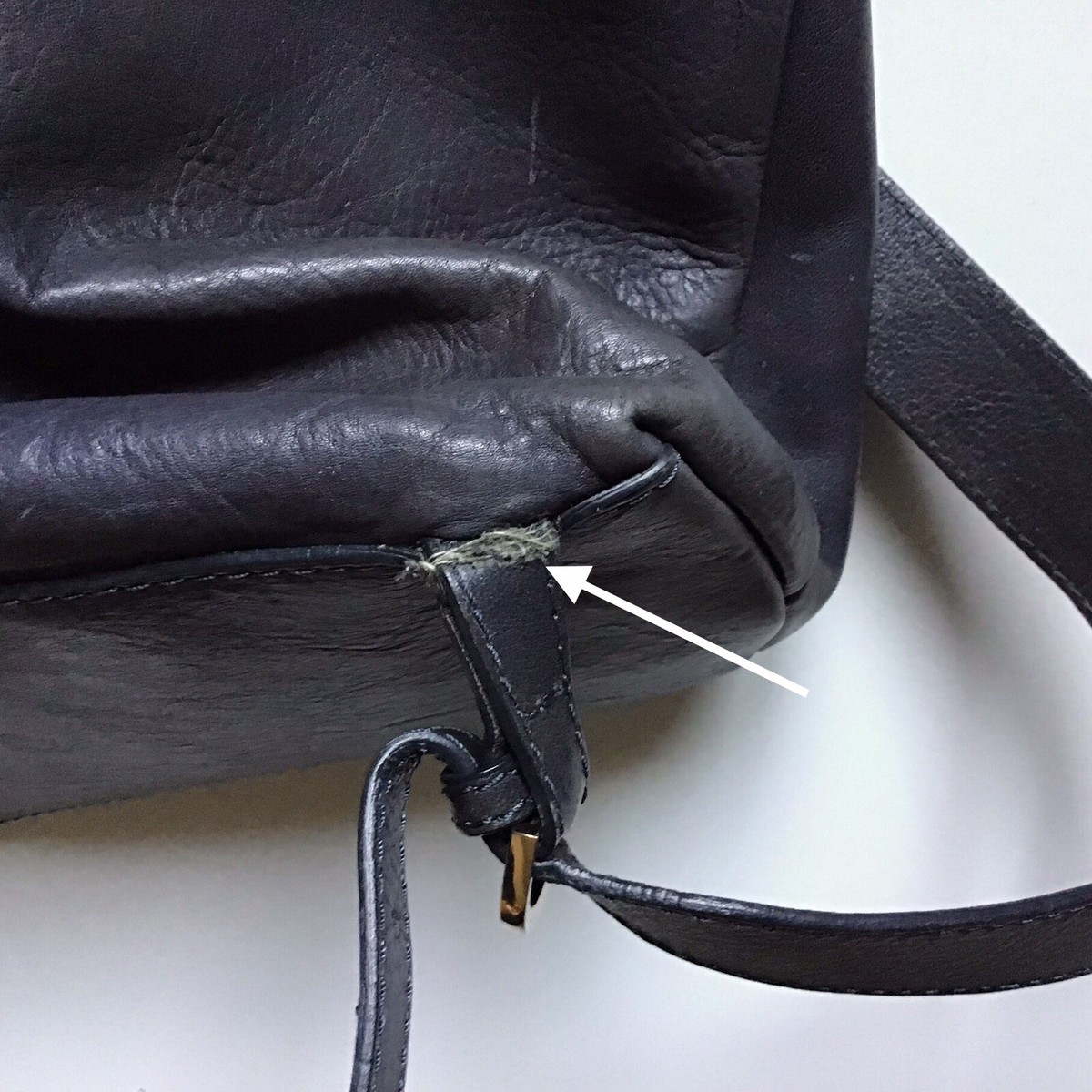 Alberta di Canio Italy Leather Drawstring Backpack Bag Deep Navy Gray Gold Flaw | eBay Alberta di Canio Italy Leather Drawstring Backpack Bag Deep Navy Gray Gold Flaw | eBay