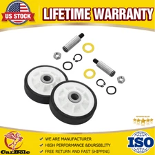 2PCS Dryer Roller Wheel Drum Support Kits for Maytag12001541 AP4008534 303373K