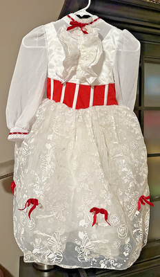 Disney Store Mary Poppins Costume Child Girl Dress Size 5/6 Jolly  