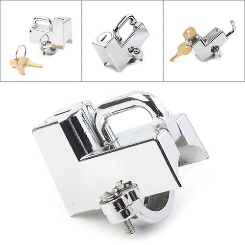 Motorcycle Anti-theft Helmet Lock Security For 7/8'' 22mm Handlebar Universal