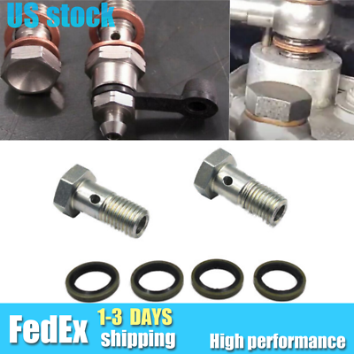 #ad #ad For Ford Powerstroke 6.0L 6.4L Diesel Fuel Pump Pressure Banjo Bolt Washer Kit $12.12