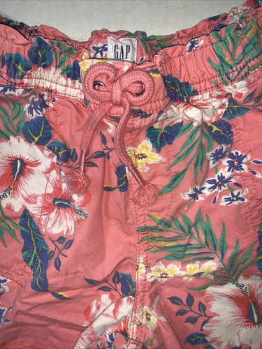 Preowned- Gap Kids Drawstring Floral Shorts Girls (Size L/10) - Picture 3 of 6