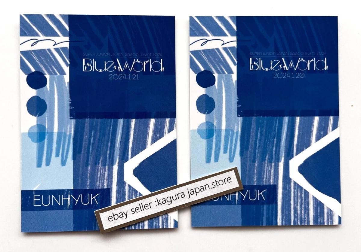 SUPER JUNIOR EUNHYUK JAPAN 2024 Blue World 1/20 1/21 Premium Seat Photocard Set SUPER JUNIOR EUNHYUK JAPAN 2024 Blue World 1/20 1/21 Premium Seat Photocard Set