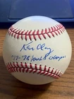 KEN CLAY 2 SIGNED AUTOGRAPHED ONL BASEBALL!  Yankees, Rangers, Mariners!