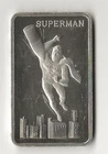 Superman Intercepting Missile 1 oz .999 Fine Silver Bar 1974 DC Comics Ser #1285