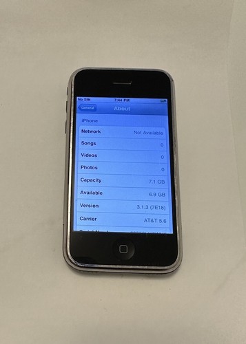 Apple iPhone 1st Generation - 8GB - Black (AT&T) A1203 (GSM) D10 - Picture 7 of 17