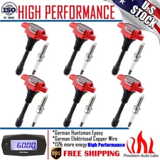 Set of 6 Ignition Coil + Spark Plug for 2008-2012 Infiniti EX35 FX35 G35 V6 3.5L