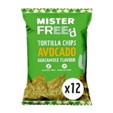 Mister Free'd Avocado Tortilla Chips 12 x 135g Vegan Gluten Free