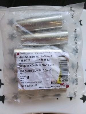 5 Abicor Binzel 145.D026 A3  Nozzle Con 5/8 In A/AT 355 Series Torches Welding 