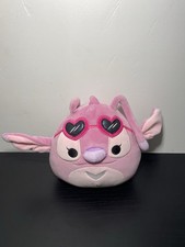 Disney Lilo Stitch Angel Squishmallows Pink Plush Heart Sunglasses 2024