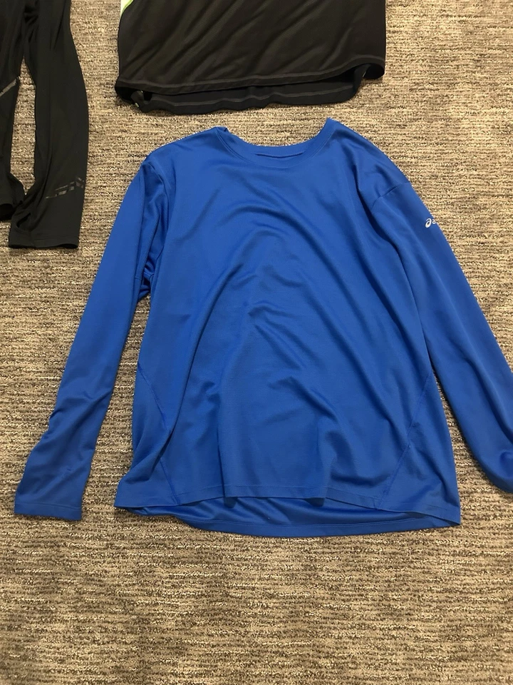 Lote de 3 camisetas de running de ASICS XL 1/4 cremallera manga larga Foto 2 de 4