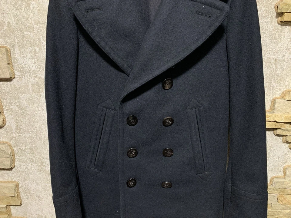 Burberry Brit Men’s Wool Cashmere Double Breasted Peacoat Size XS - Image 3 of 4