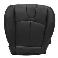  Front Driver Side Bottom Perforated Leather Replacement Seat Cover #G Black