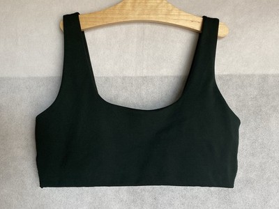 GAPFIT Size M Dark Green Squared Scoop Neck Compression Stetch Sports Bra