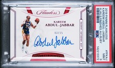 2019-20 Panini Flawless Finishes Ruby 3/15 Kareem Abdul-Jabber Auto PSA 9 R6220J