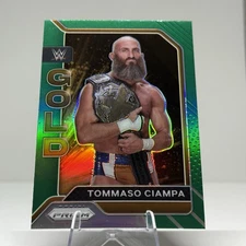 2022 Panini Prizm WWE Tommaso Ciampa GOLD #4 Green Prizm Insert SP