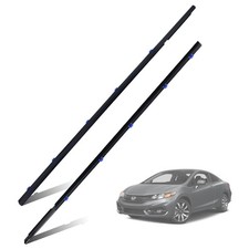 2Pcs Window Weather Stripping Molding Trim Seal Belt