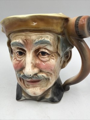 Vintage Toby Style Mug / Jug Arnart 5th Ave Hand Painted 2225 Man With Pipe