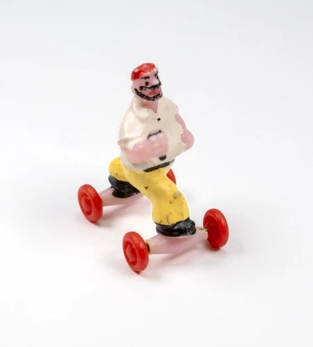 Vintage Marx Toy Popeye Bluto / Brutus Fun On Wheels 1960s