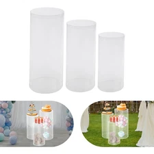 3round Cylinder Pedestal Stands Party Pedestal Wedding Home Birthday Display