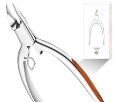 Moosec Toenail Clippers for Ingrown and Thick Toenails with Safety Silver